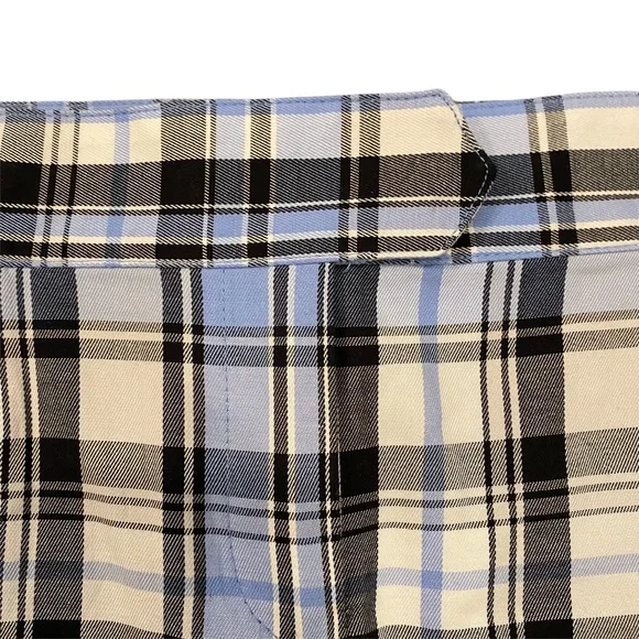 IZOD NWOT Golf Classic Blue/White/Black Plaid Skort 4 - Picture 3 of 12
